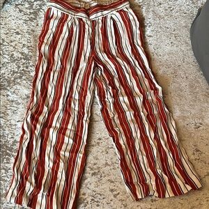 Striped Wide-Leg Pants